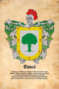 Escudo heráldico del apellido GASCO