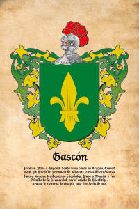 Escudo heráldico del apellido GASCON