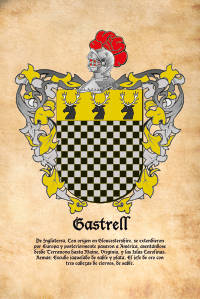Escudo heráldico del apellido GASTRELL