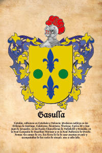 Escudo heráldico del apellido GASULLA