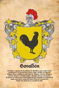 Escudo heráldico del apellido GAVALDON