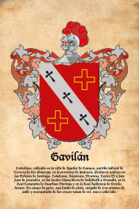 Escudo heráldico del apellido GAVILAN