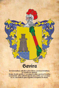 Escudo heráldico del apellido GAVIRA