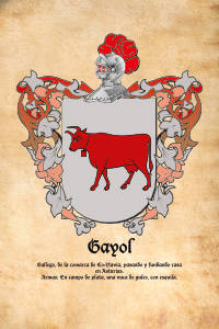 Escudo heráldico del apellido GAYOL