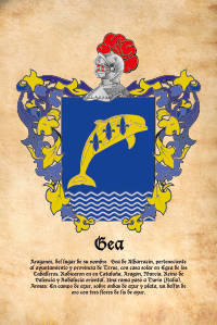 Escudo heráldico del apellido GEA