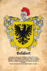 Escudo heráldico del apellido GELABERT