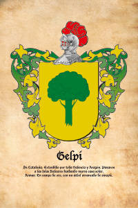 Escudo heráldico del apellido GELPI