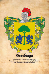 Escudo heráldico del apellido GEREDIAGA