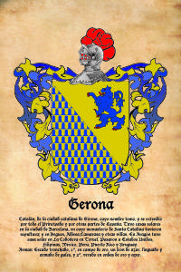 Escudo heráldico del apellido GERONA