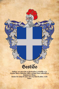 Escudo heráldico del apellido Gestido