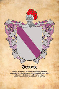 Escudo heráldico del apellido GESTOSO