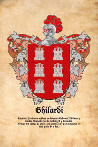 Escudo heráldico del apellido GHILARDI