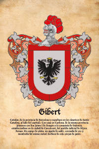 Escudo heráldico del apellido GIBERT
