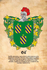 Escudo heráldico del apellido GIL