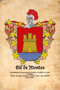 Escudo heráldico del apellido GIL DE MONTES