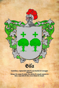 Escudo heráldico del apellido GILA