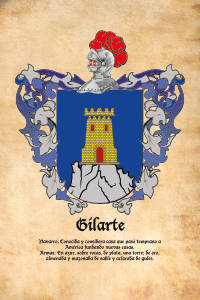 Escudo heráldico del apellido GILARTE