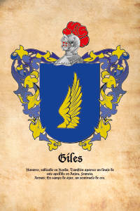 Escudo heráldico del apellido GILES