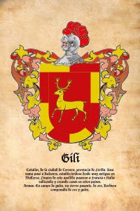 Escudo heráldico del apellido GILI