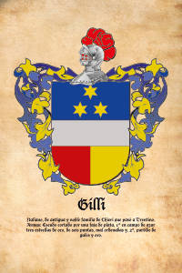 Escudo heráldico del apellido GILLI