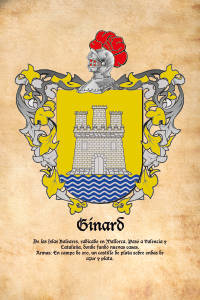 Escudo heráldico del apellido GINARD