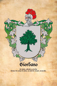 Escudo heráldico del apellido GIORDANO