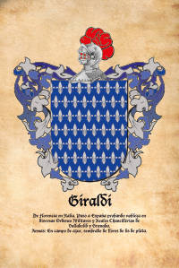 Escudo heráldico del apellido GIRALDI