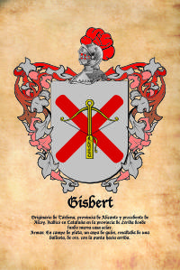 Escudo heráldico del apellido GISBERT