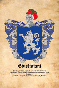 Escudo heráldico del apellido GIUSTINIANI