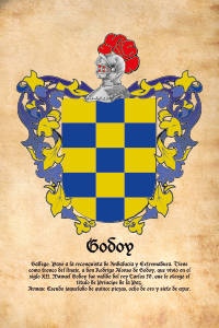 Escudo heráldico del apellido GODOY