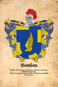 Escudo heráldico del apellido GOMBAU