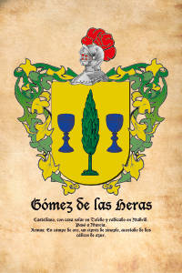 Escudo heráldico del apellido Gómez de las Heras