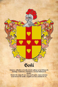 Escudo heráldico del apellido GOÑI