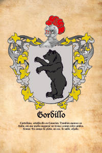 Escudo heráldico del apellido GORDILLO