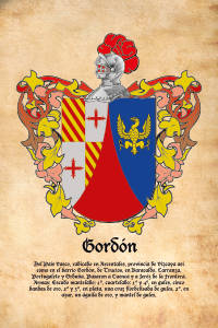 Escudo heráldico del apellido GORDON