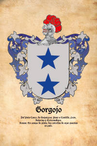 Escudo heráldico del apellido GORGOJO
