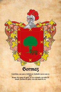 Escudo heráldico del apellido Gormaz