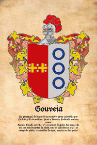 Escudo heráldico del apellido GOUVEIA