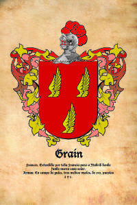 Escudo heráldico del apellido GRAIN