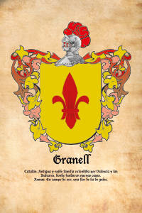 Escudo heráldico del apellido GRANELL