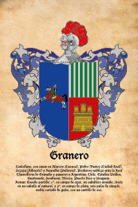 Escudo heráldico del apellido GRANERO