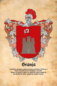 Escudo heráldico del apellido GRANJA