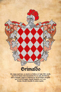 Escudo heráldico del apellido GRIMALDO