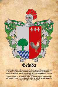 Escudo heráldico del apellido GRINDA