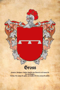 Escudo heráldico del apellido GROSS