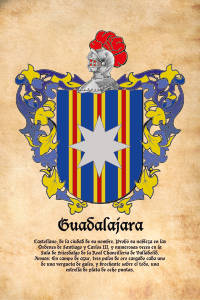 Escudo heráldico del apellido GUADALAJARA