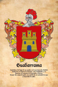 Escudo heráldico del apellido GUADARRAMA