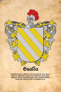 Escudo heráldico del apellido GUALDA