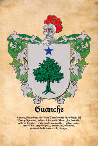 Escudo heráldico del apellido GUANCHE