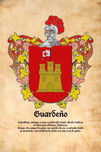 Escudo heráldico del apellido GUARDEÑO